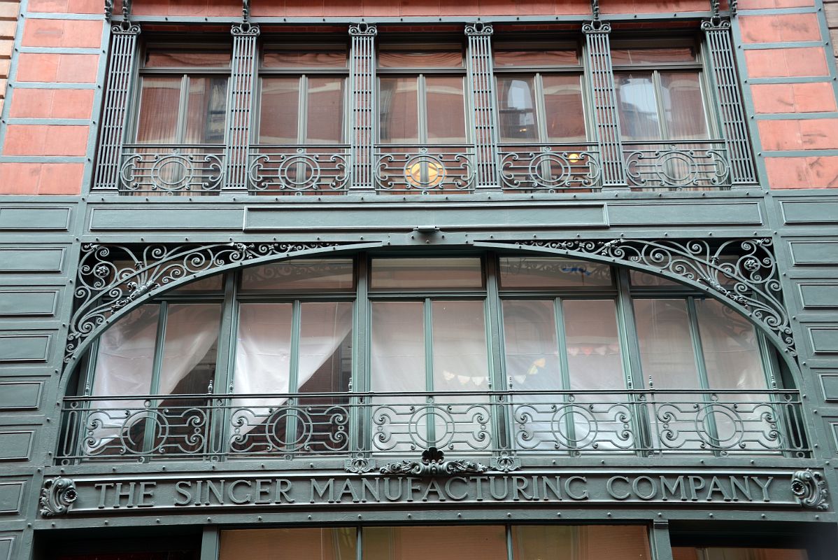 02-3 Ornate Wrought Iron Tracery Of Little Singer Building 561 Broadway South Of Prince St In SoHo New York City